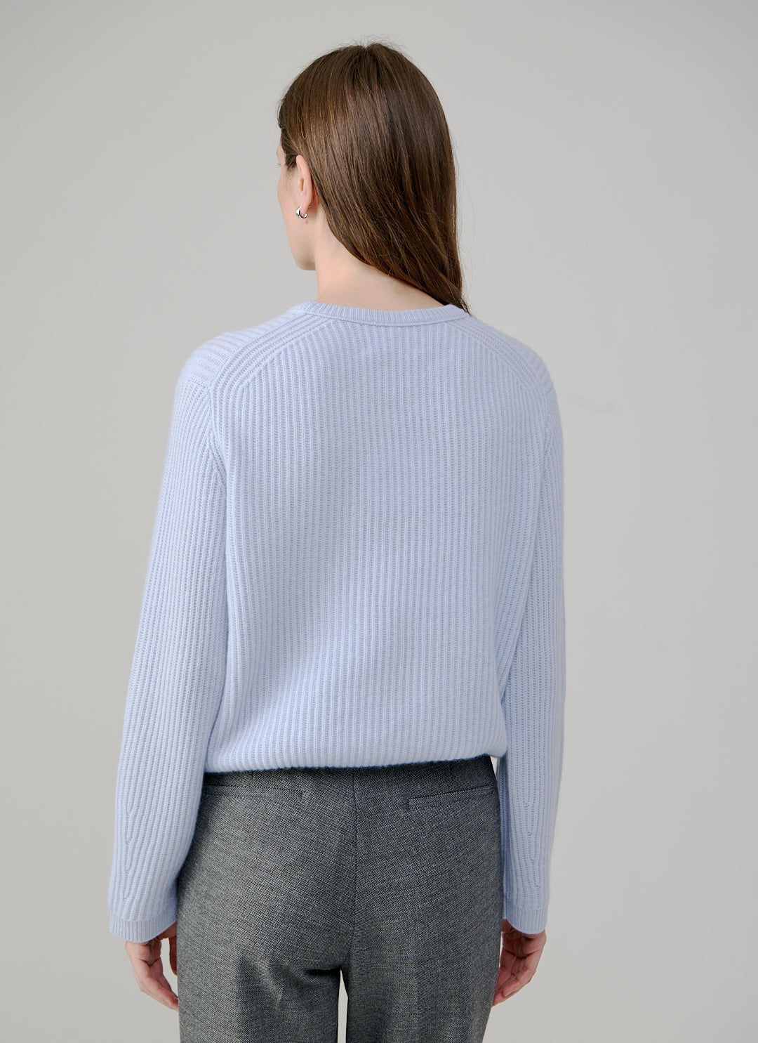  Cashmere Ribbed Crew Neck Pullover by FTC Cashmere at Andrews 