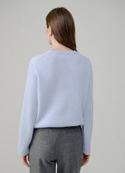  Cashmere Ribbed Crew Neck Pullover by FTC Cashmere at Andrews 