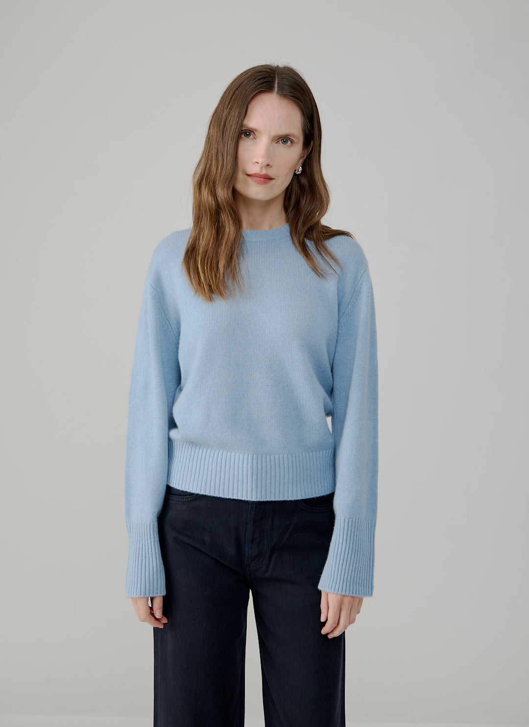 Cashmere Ribbed Cuff Sweater by FTC Cashmere at Andrews
