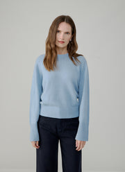 Cashmere Ribbed Cuff Sweater by FTC Cashmere at Andrews