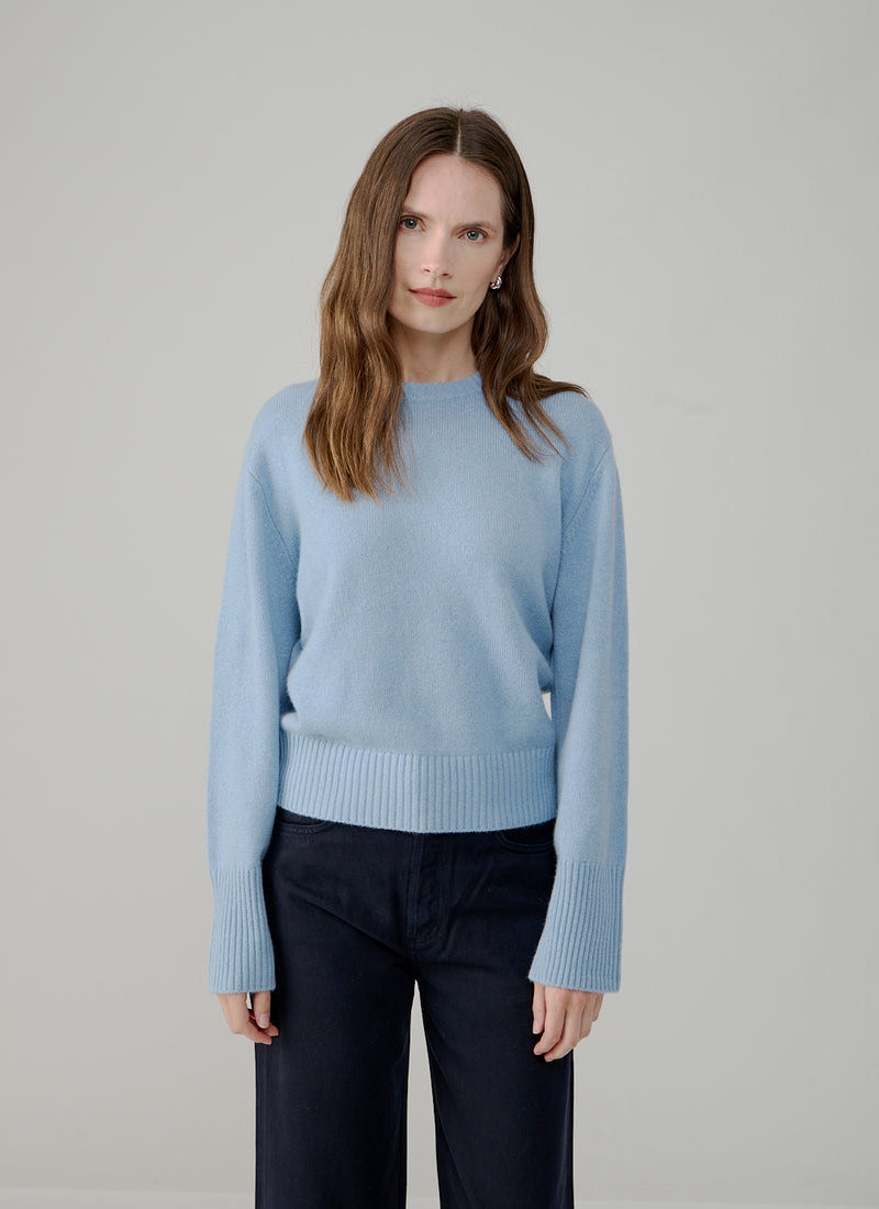 Cashmere Ribbed Cuff Sweater by FTC Cashmere at Andrews