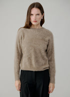 Relaxed Fit Saddle Crew Back Yoke Pullover