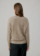 Relaxed Fit Saddle Crew Back Yoke Pullover