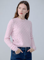  Fancy Stitch Cashmere Crew Neck Pullover by Autumn Cashmere at Andrews 