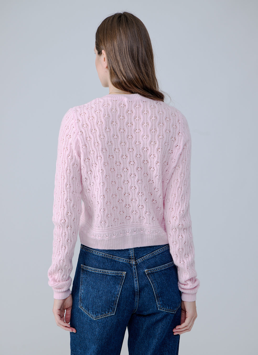  Fancy Stitch Cashmere Crew Neck Pullover by Autumn Cashmere at Andrews 