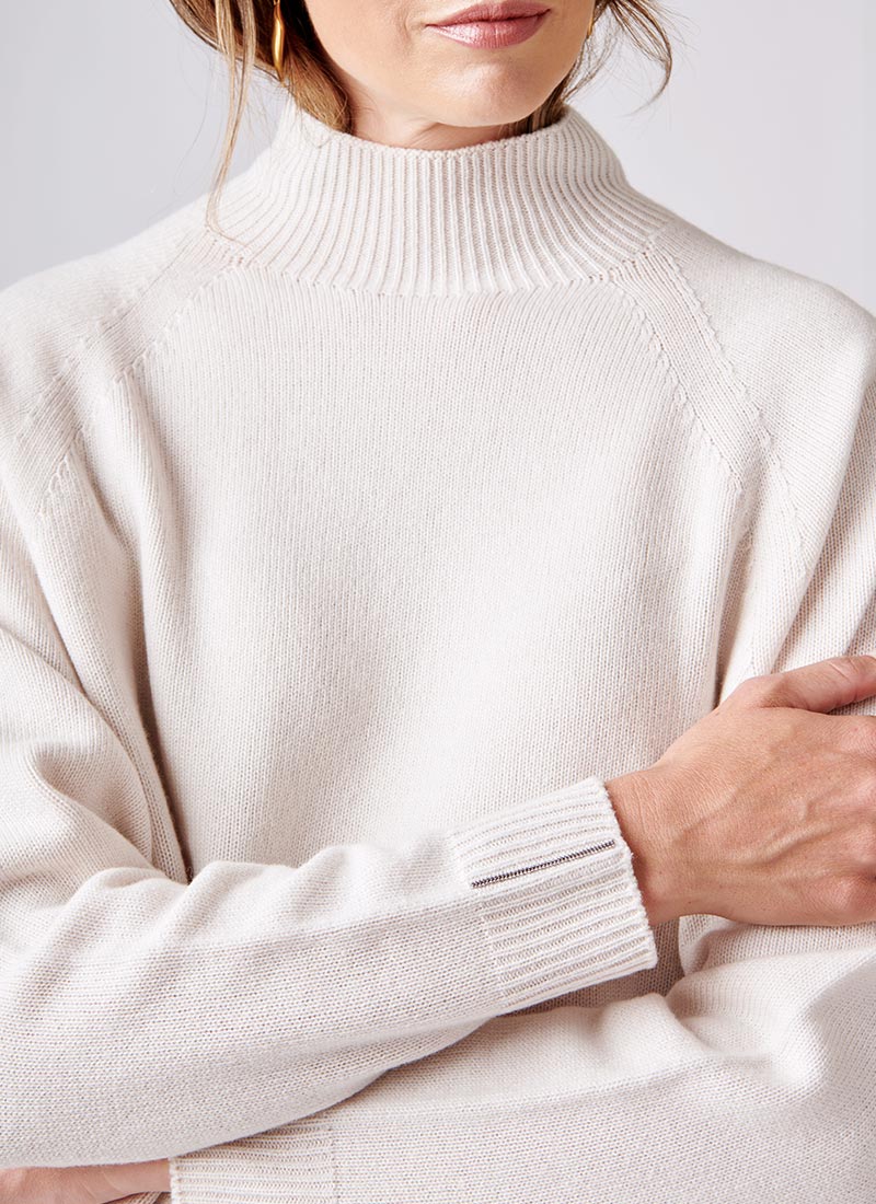 Peserico Wool and Silk Oversized Sweater