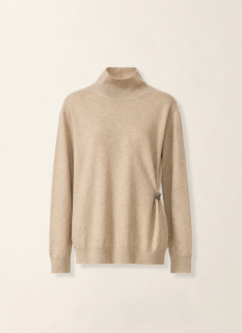 Knot Detail Turtleneck