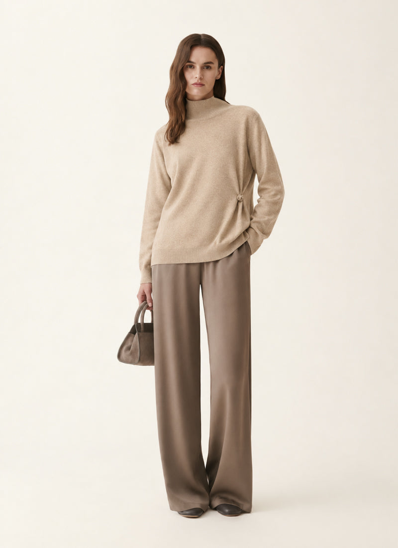 Knot Detail Turtleneck