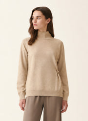 Knot Detail Turtleneck