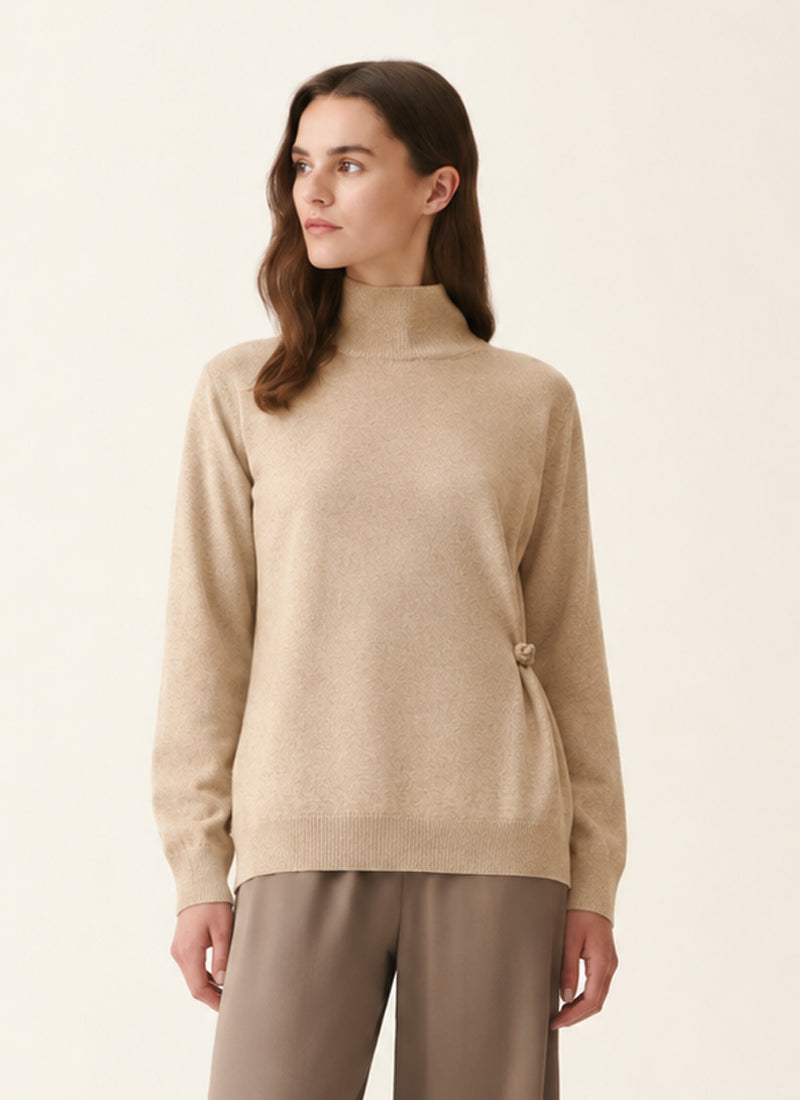 Knot Detail Turtleneck