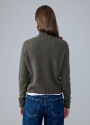  Solid Cropped Chunky Mock Neck Sweater by Autumn Cashmere at Andrews 