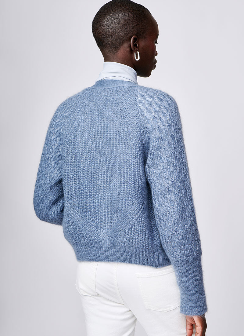 Eleventy Mohair Knit Cardigan
