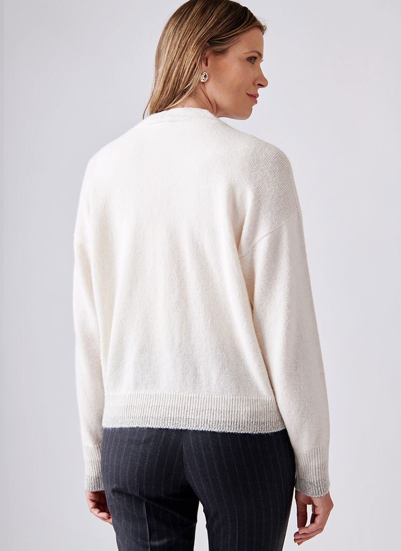 Peserico Wool-Blend Knit Cardigan
