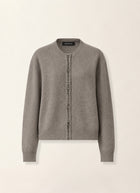 Jewel Detail Crew Cardigan