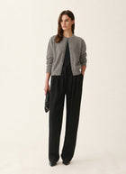 Jewel Detail Crew Cardigan