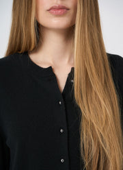 Organic Cashmere Knit Cardigan