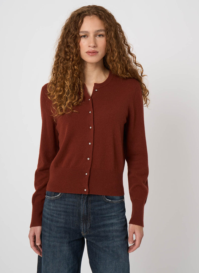 Organic Cashmere Knit Cardigan