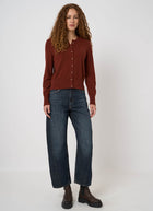 Organic Cashmere Knit Cardigan