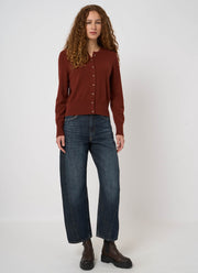 Organic Cashmere Knit Cardigan