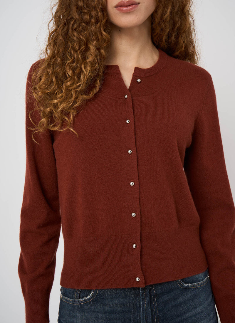 Organic Cashmere Knit Cardigan