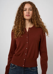 Organic Cashmere Knit Cardigan