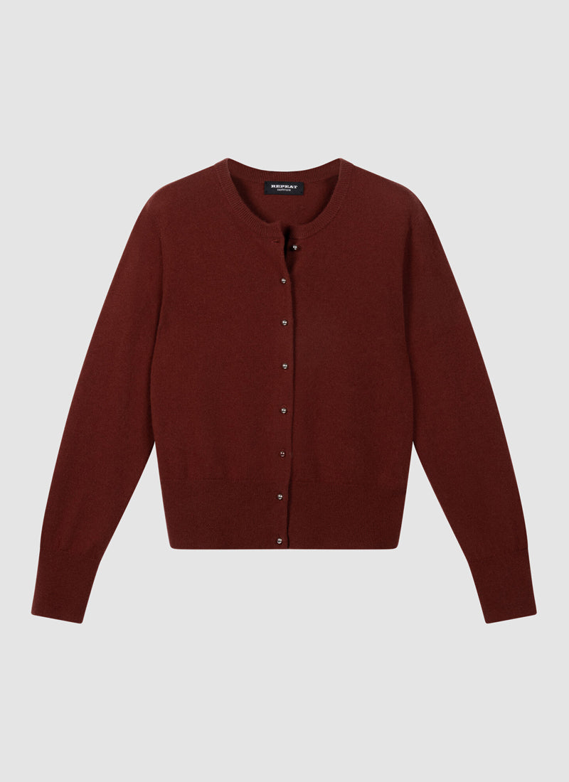 Organic Cashmere Knit Cardigan