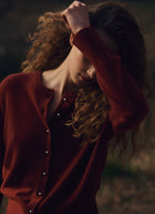 Organic Cashmere Knit Cardigan