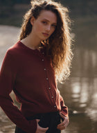 Organic Cashmere Knit Cardigan