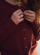 Organic Cashmere Knit Cardigan