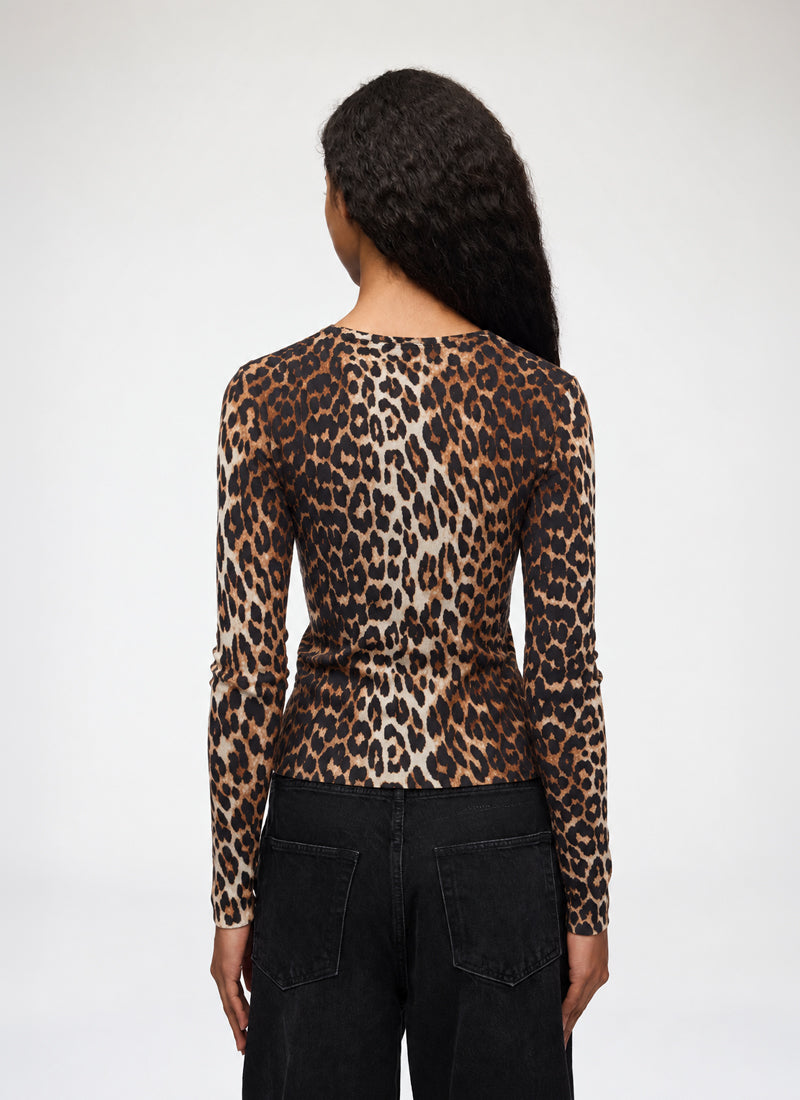 Printed Merino Cardigan