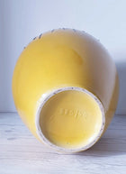 Haute Curature Emons & Sohne ES Keramik Black Fat Lava and Yellow Ceramic Statement Floor Vase, 1960s-70s