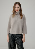  Cashmere Highneck Poncho Pullover by FTC Cashmere at Andrews 
