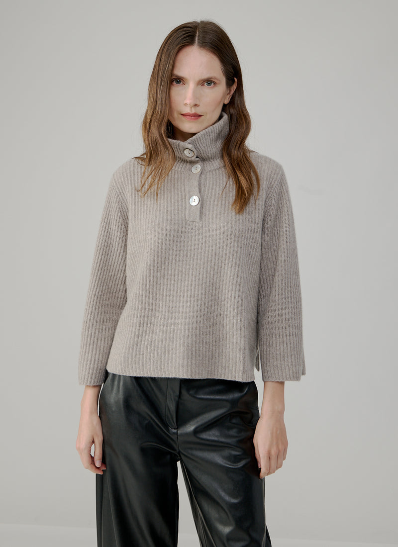  Cashmere Highneck Poncho Pullover by FTC Cashmere at Andrews 