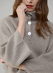  Cashmere Highneck Poncho Pullover by FTC Cashmere at Andrews 