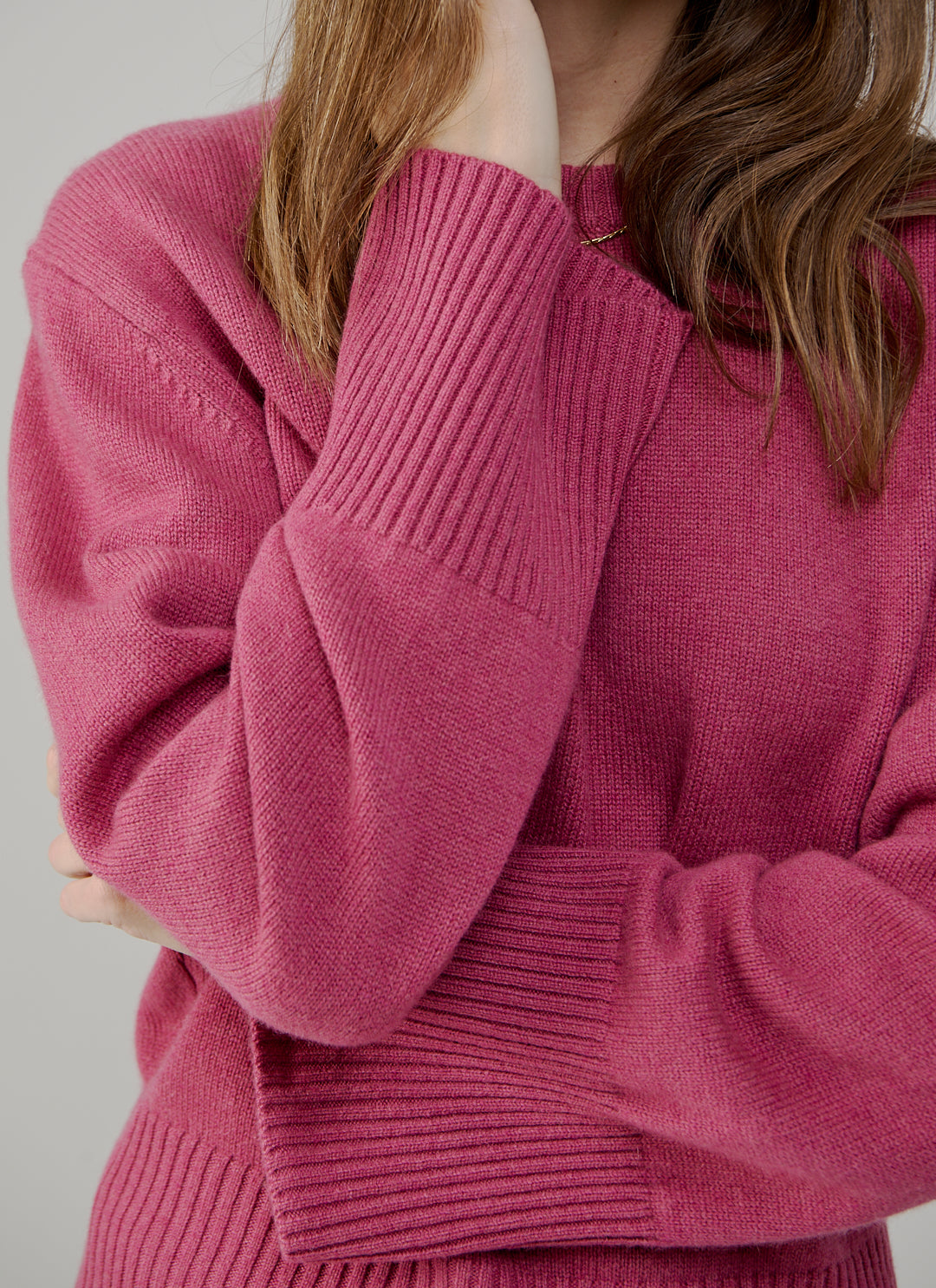 Cashmere Ribbed Cuff Sweater by FTC Cashmere at Andrews