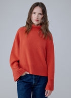  Cashmere Ribbed Highneck&nbsp;Pullover by FTC Cashmere at Andrews 