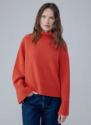  Cashmere Ribbed Highneck&nbsp;Pullover by FTC Cashmere at Andrews 