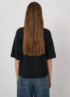 Cashmere Zip Collar Black Pullover