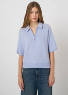 Cashmere Zip Collar Pullover
