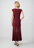 Giselle Sheer Hem Maxi Dress