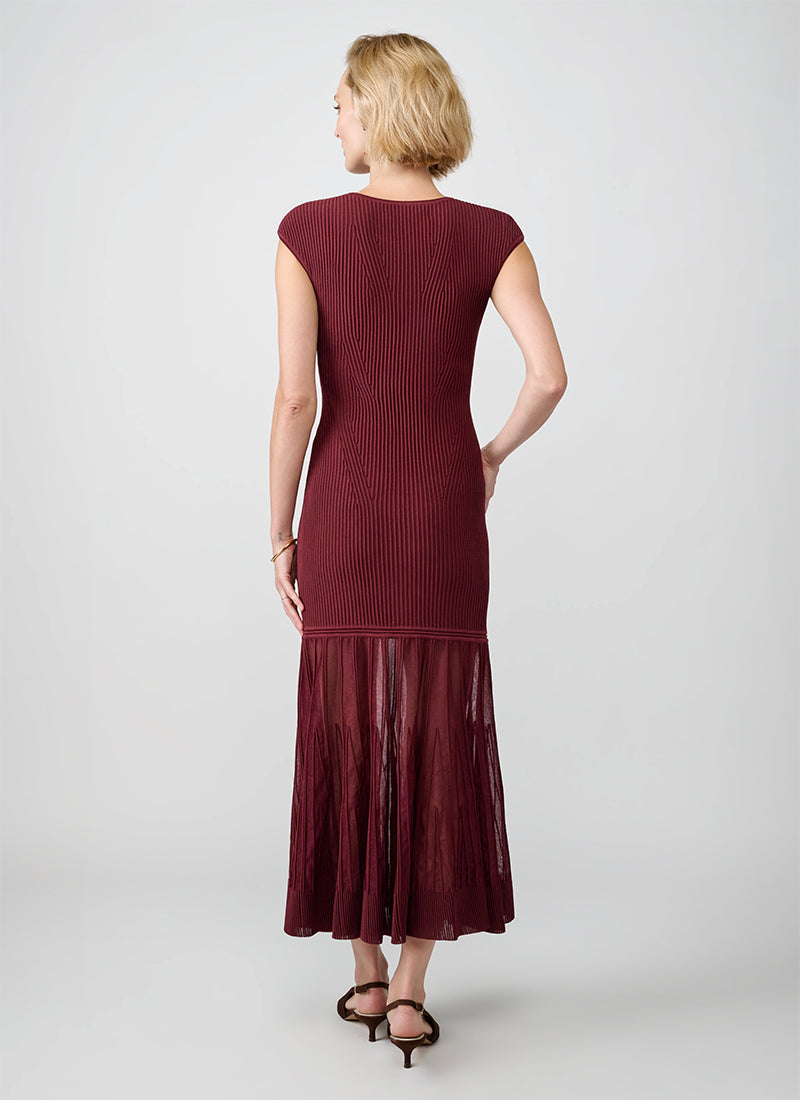 Giselle Sheer Hem Maxi Dress