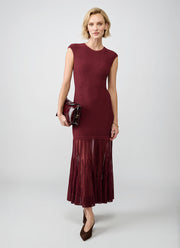 Giselle Sheer Hem Maxi Dress