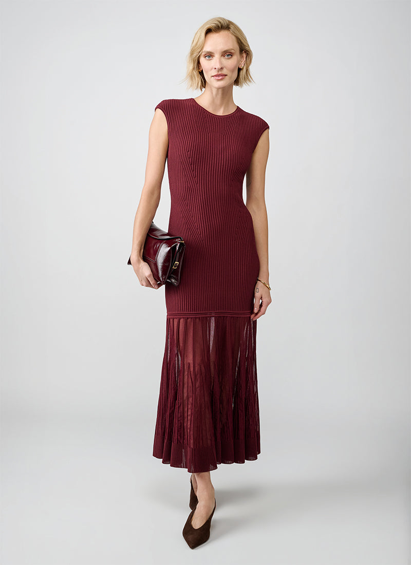 Giselle Sheer Hem Maxi Dress