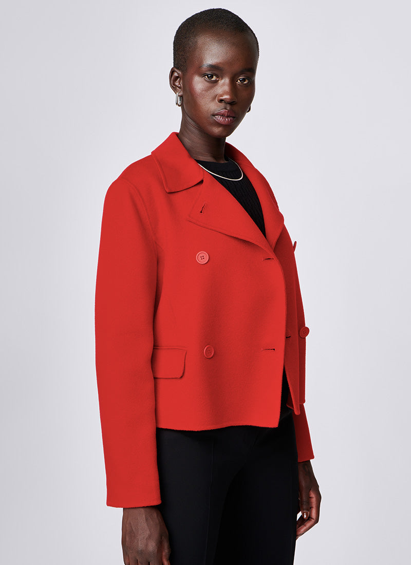 Max Mara Armonia Double-Breasted Short Jacket
