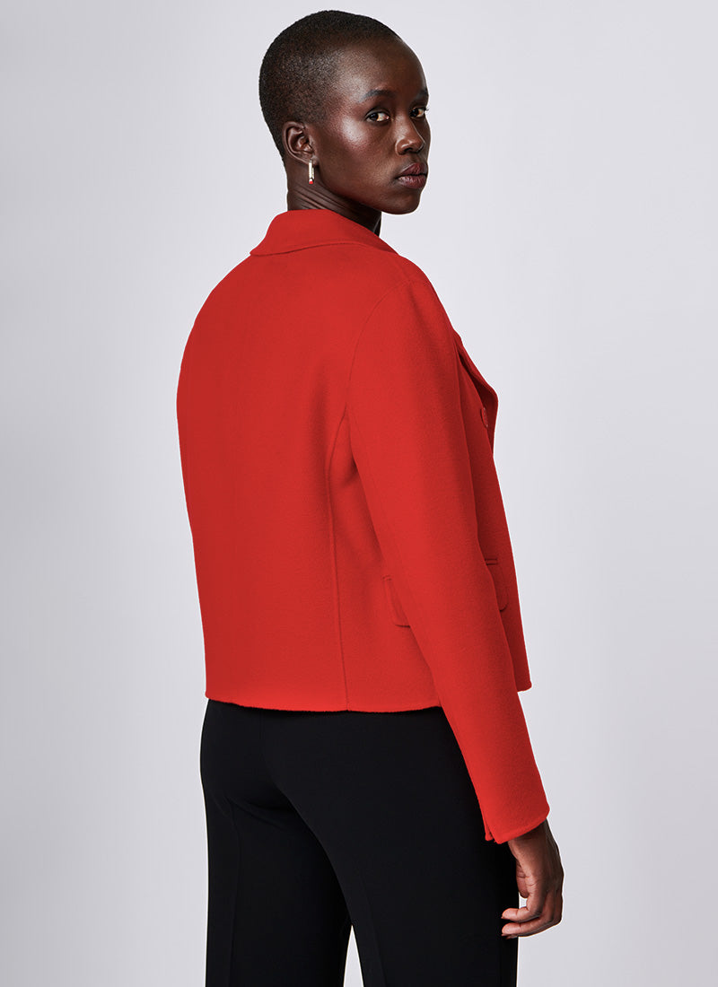 Max Mara Armonia Double-Breasted Short Jacket