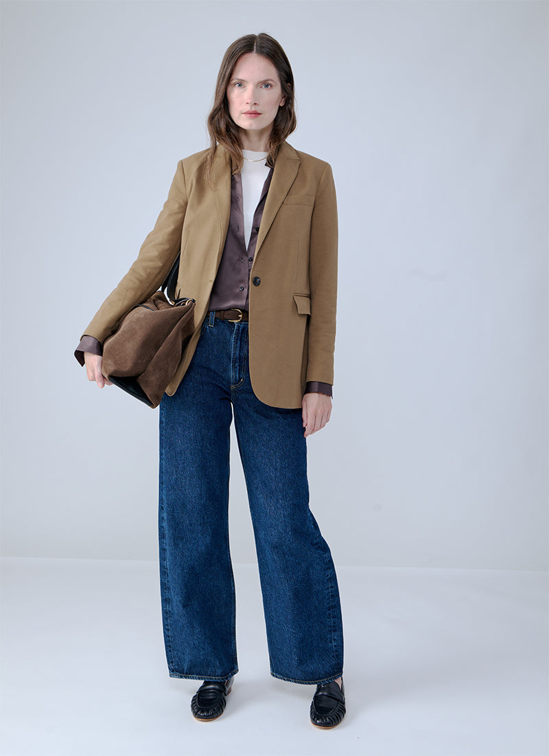  Boyfriend Light Fleece 1 Button Blazer by Circolo 1901 at Andrews 