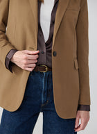 Boyfriend Light Fleece 1 Button Blazer