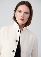 Circolo 1901 Stand Collar 4 Button Light Fleece Blazer