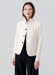 Circolo 1901 Stand Collar 4 Button Light Fleece Blazer