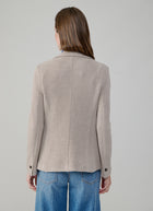 Slim Fit 2 Button Honeycomb Blazer